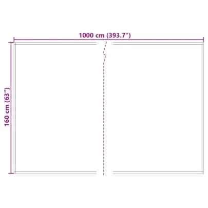 Material Copertină Bej 10x1.6 m - Protecție UV și Apă