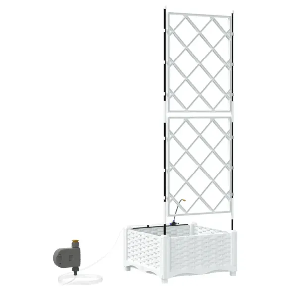 Suport Plantă cu Irigare Alb | vidaXL