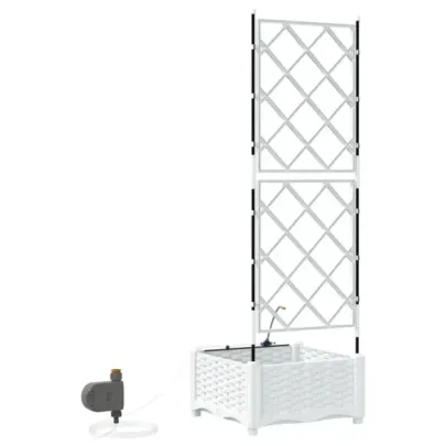 Suport Plantă cu Irigare Alb | vidaXL