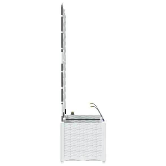 Jardiniere cu Sistem de Irigație 2 buc Albe - vidaXL