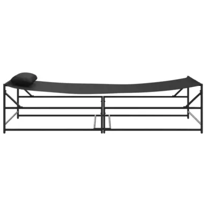 Pat de Soare Antracit - Oțel & Textilenă | Livrare Gratuită