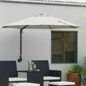 Umbrelă Cantilever Bej Poliester - Livrare Gratuită
