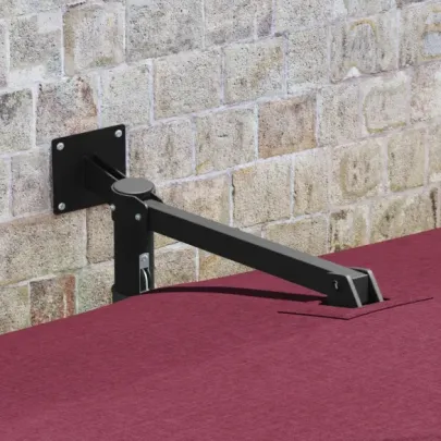 Umbrelă Terasă Roșu Bordeaux Hexagonală - Poliester Rezistent