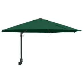 Umbrelă de Grădină Montată pe Perete cu LED-uri 248 cm 2