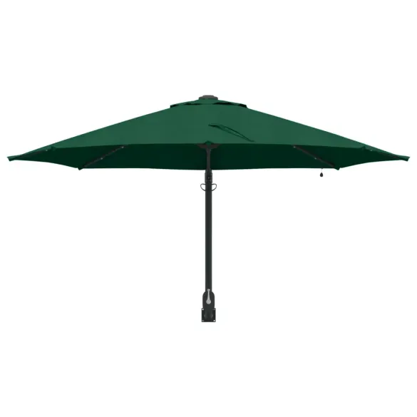 Umbrelă de Grădină Montată pe Perete cu LED-uri 248 cm