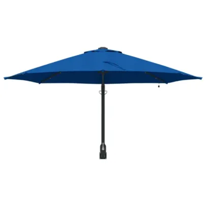 Parasol Montat pe Perete cu LED-uri pentru Grădină și Balcon