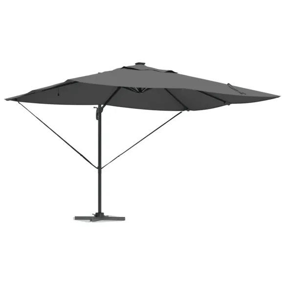Umbrelă Roma Cantilever cu LED Solar pentru Exterior