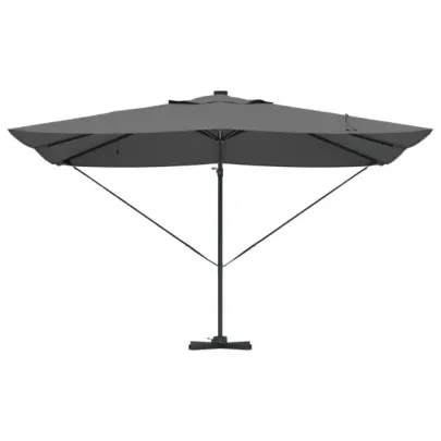 Umbrelă Roma Cantilever cu LED Solar pentru Exterior