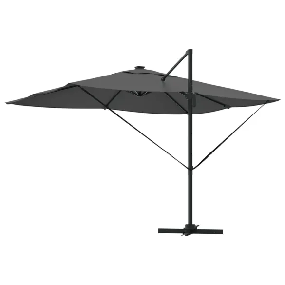 Umbrelă Roma Cantilever cu LED Solar pentru Exterior