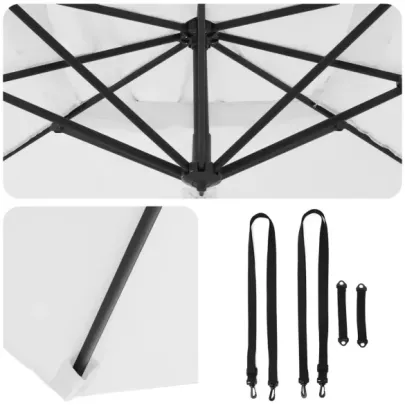 Umbrelă Patio 3m Nisip - Livrare Gratuită | vidaXL