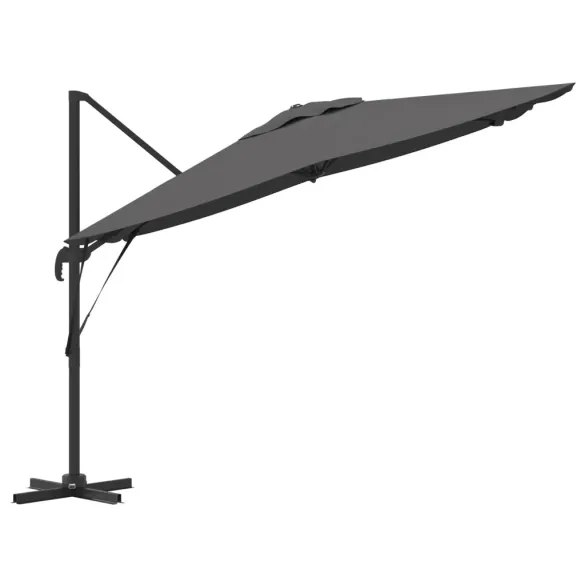 Umbrelă Cantilever Roma Antracit 286x285cm | Livrare Gratuită