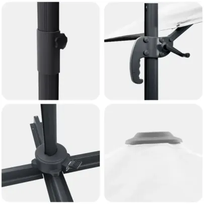 Umbrelă Cantilever Mare Înclinabilă - Livrare Gratuită