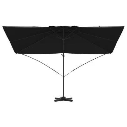 Umbrelă Cantilever Neagră - Copertină Poliester Exterior