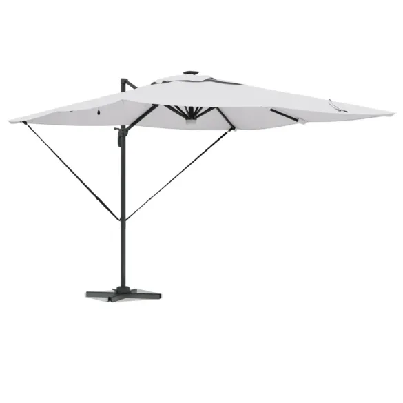 Umbrelă Cantilever Roma cu LED-uri Solar | VidaXL