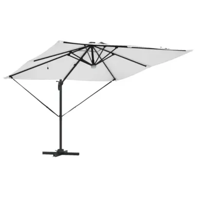 Umbrelă Cantilever Roma cu LED-uri Solar | VidaXL