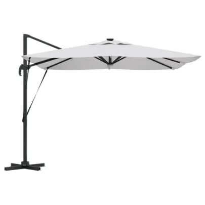 Umbrelă Cantilever Roma cu LED-uri Solar | VidaXL