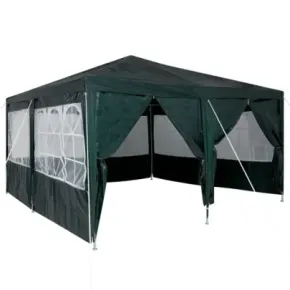 Cort de petrecere 4x4m verde pentru exterior - vidaXL 2