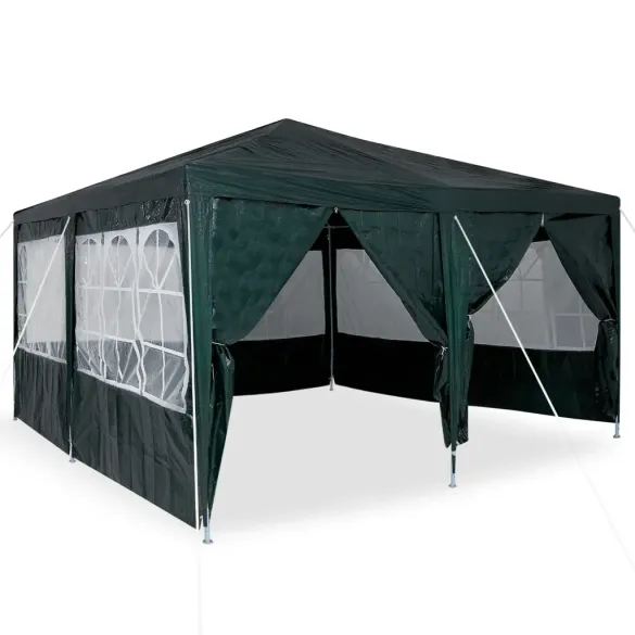 Cort de petrecere 4x4m verde pentru exterior - vidaXL