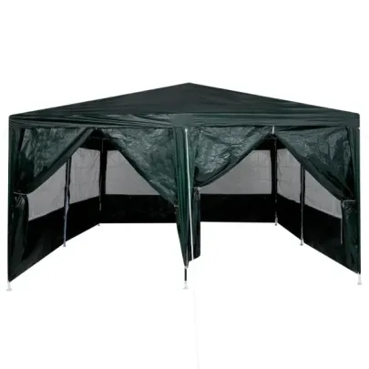 Cort de petrecere 4x4m verde pentru exterior - vidaXL
