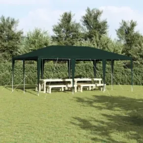 Cort de Petrecere Verde 6x4 m PE - Spatiu Exterior