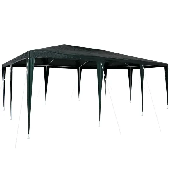 Cort de Petrecere Verde 6x4 m PE - Spatiu Exterior