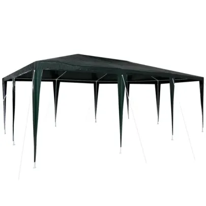 Cort de Petrecere Verde 6x4 m PE - Spatiu Exterior