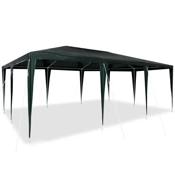 Cort de Petrecere Verde 6x4 m PE - Spatiu Exterior