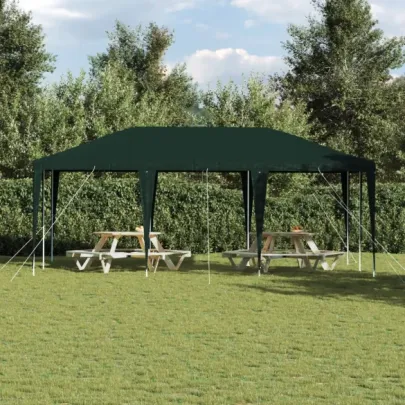 Cort de Petrecere Verde 6x4 m PE - Spatiu Exterior