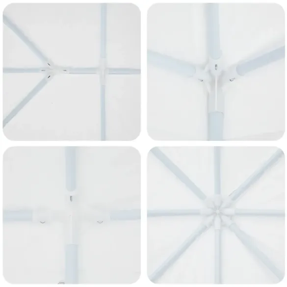 Cort de Petrecere 6x4m Alb cu 10 Pereți | vidaXL