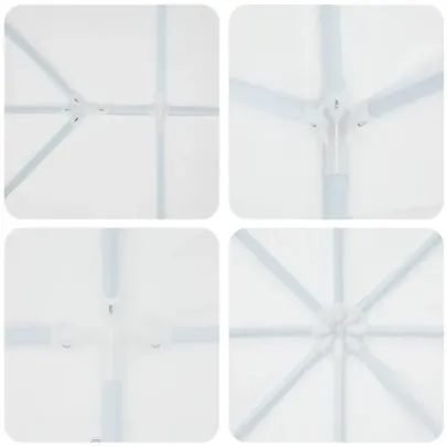 Cort de Petrecere 6x4m Alb cu 10 Pereți | vidaXL