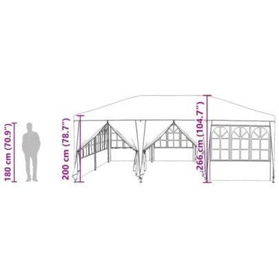 Cort Petreceri 6x4 m Antracit - Cort Exterior Spacios