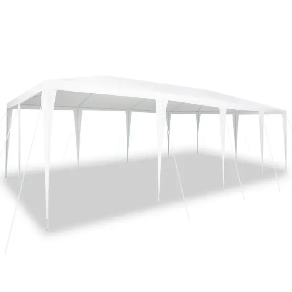 Cort de Petrecere Alb 8x4 m PE - Ușor de Montat | vidaXL