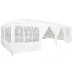 Cort de Petrecere Alb 8x4 m cu 12 Pereți | vidaXL 2