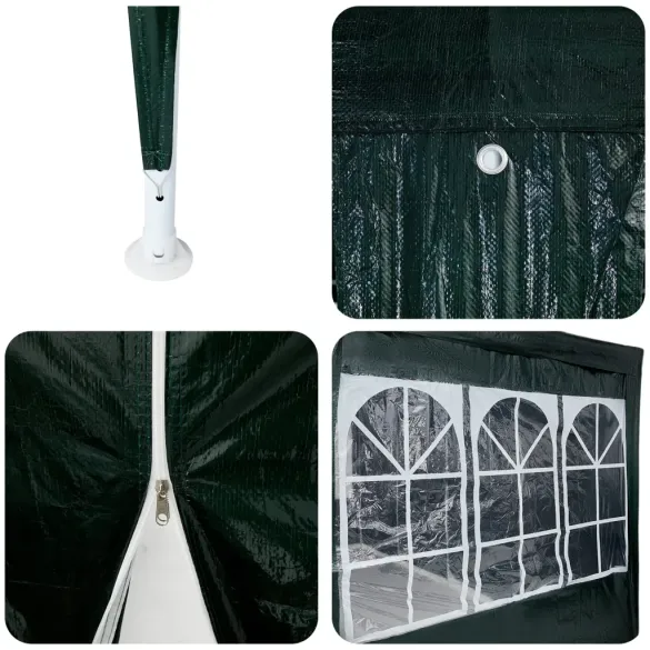 Cort de Petrecere Verde 8x4 m PE - Spațios și Rezistent