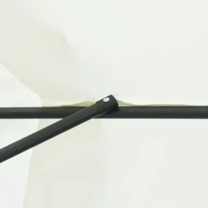 Umbrelă Grădină 395 cm, Alb Nisip - Livrare Gratuită