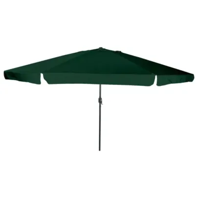 Umbrelă de Grădină Verde Ø395 cm | Livrare Gratuită