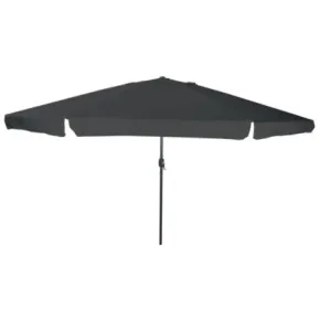 Parasol Grădină Rotund ø395 cm Antracit - Livrare Gratuită 2