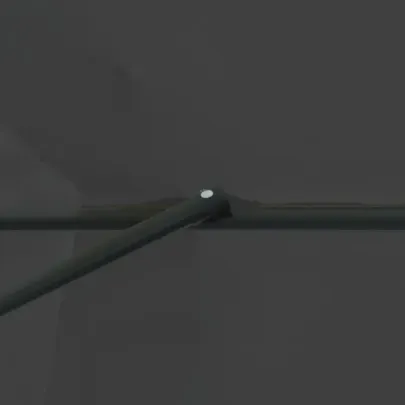 Parasol Grădină Rotund ø395 cm Antracit - Livrare Gratuită