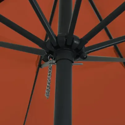 Umbrelă Grădină Mare Teracotă | Protecție Soare | VidaXL