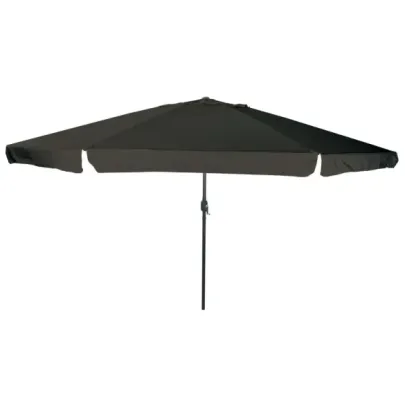Umbrelă de Grădină Rotundă Neagră ø395 cm | vidaXL