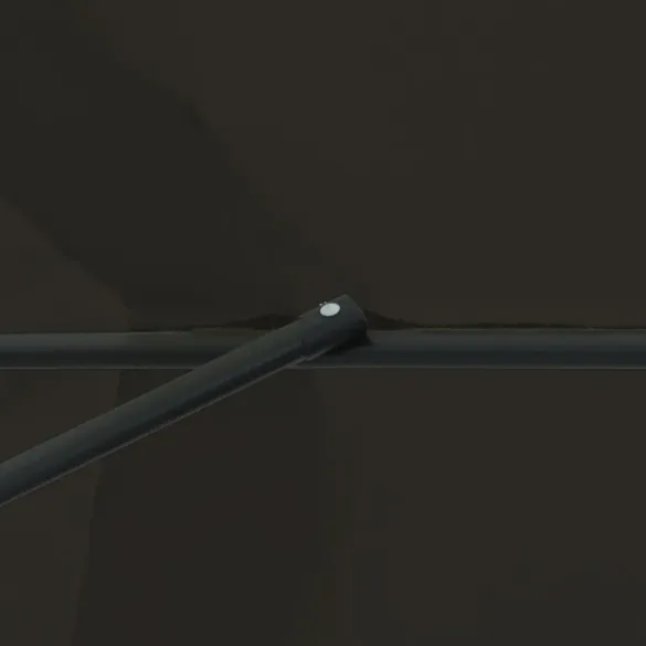 Umbrelă de Grădină Rotundă Neagră ø395 cm | vidaXL