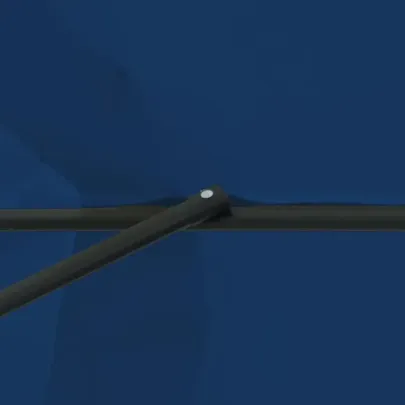 Umbrelă de Grădină Rotundă Albastră - Livrare Gratuită