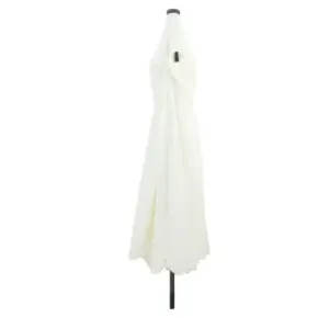 Umbrelă Grădină cu LED-uri 395x245 cm - Alb | vidaXL