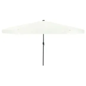 Umbrelă Grădină cu LED-uri 395x245 cm - Alb | vidaXL 2
