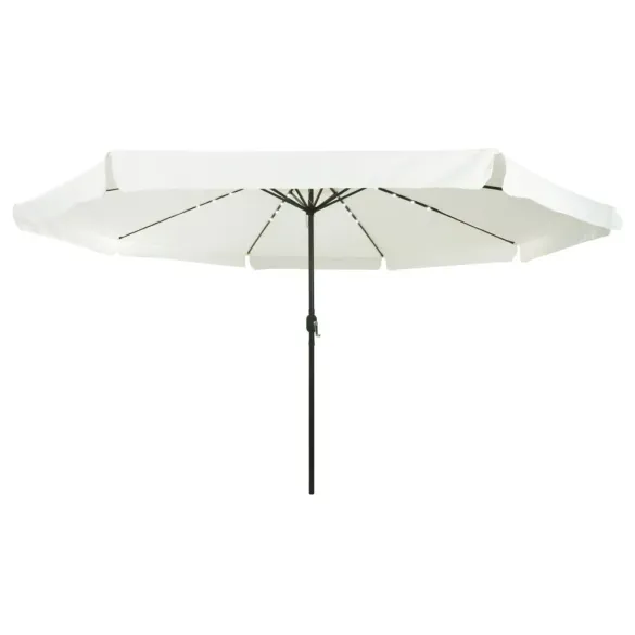 Umbrelă Grădină cu LED-uri 395x245 cm - Alb | vidaXL