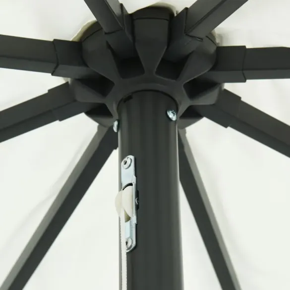 Umbrelă Grădină cu LED-uri 395x245 cm - Alb | vidaXL