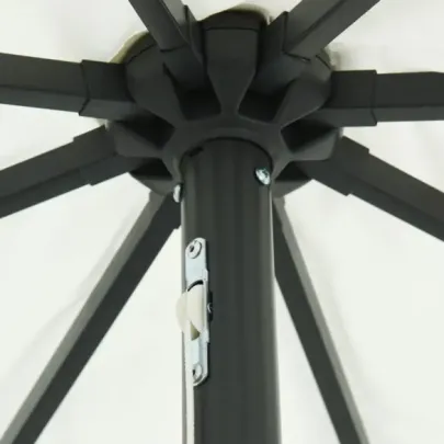 Umbrelă Grădină cu LED-uri 395x245 cm - Alb | vidaXL