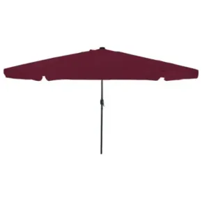 Umbrelă Grădină cu LED Roșu Bordeaux | vidaXL 2