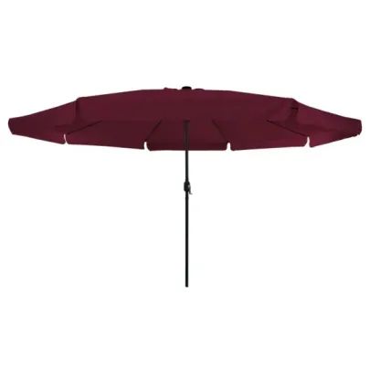 Umbrelă Grădină cu LED Roșu Bordeaux | vidaXL