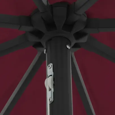 Umbrelă Grădină cu LED Roșu Bordeaux | vidaXL